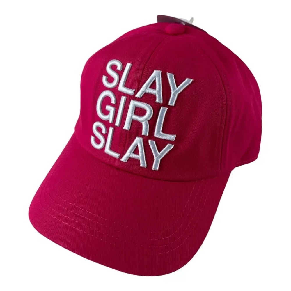 QUEER EYE PRIDE SLAY GIRL SLAY SNAPBACK BASEBALL CAP / HAT One Size BRIGHT PINK